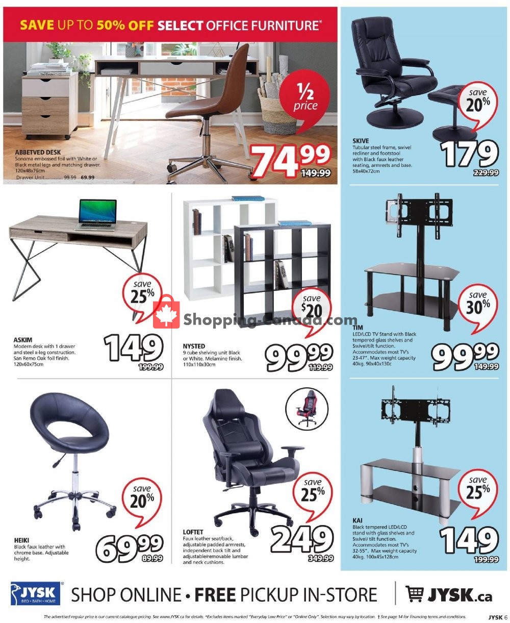 JYSK flyer from Thursday September 27, 2018 to Wednesday October 3, 2018 - page 7