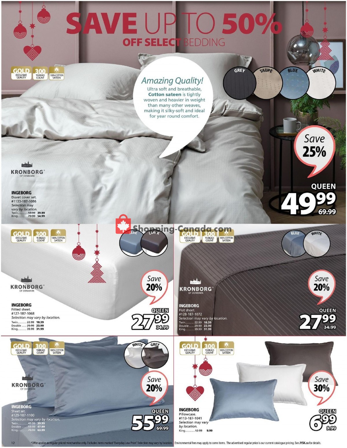 JYSK flyer from Thursday December 2, 2021 to Wednesday December 8, 2021 - page 12