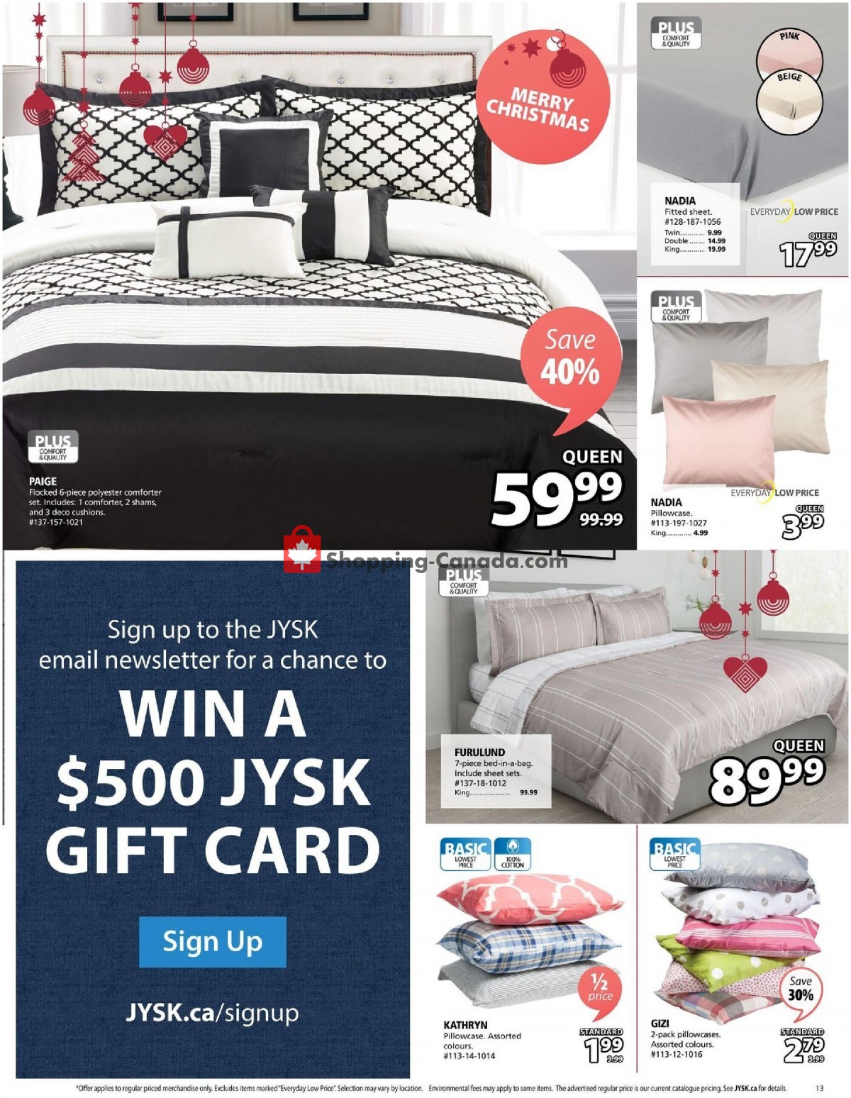 JYSK flyer from Thursday December 2, 2021 to Wednesday December 8, 2021 - page 13