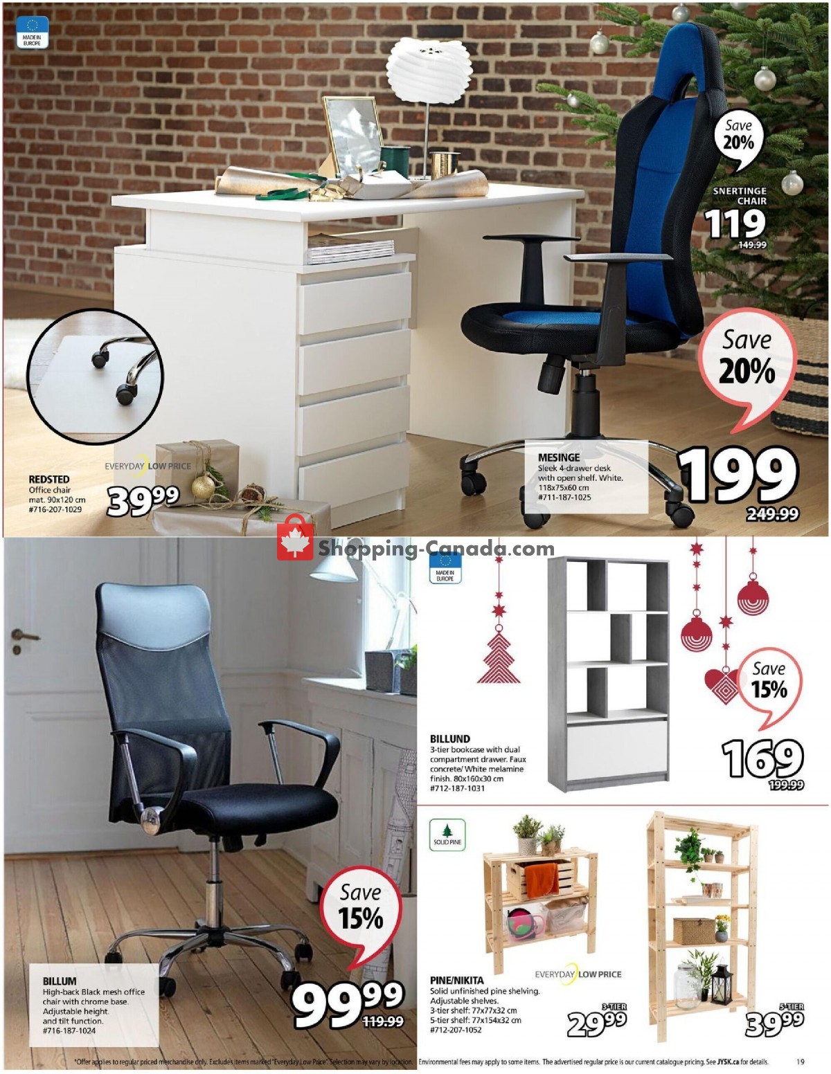 JYSK flyer from Thursday December 2, 2021 to Wednesday December 8, 2021 - page 19