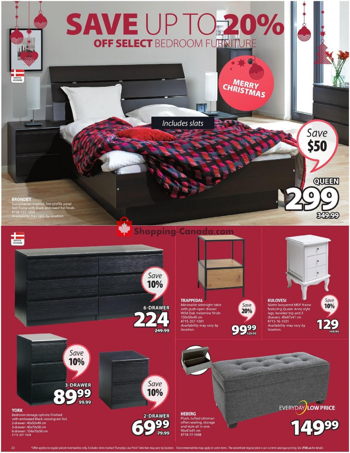 JYSK flyer from Thursday December 2, 2021 to Wednesday December 8, 2021 - page 22