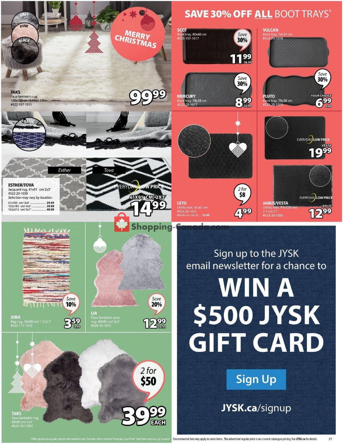 JYSK flyer from Thursday December 2, 2021 to Wednesday December 8, 2021 - page 27