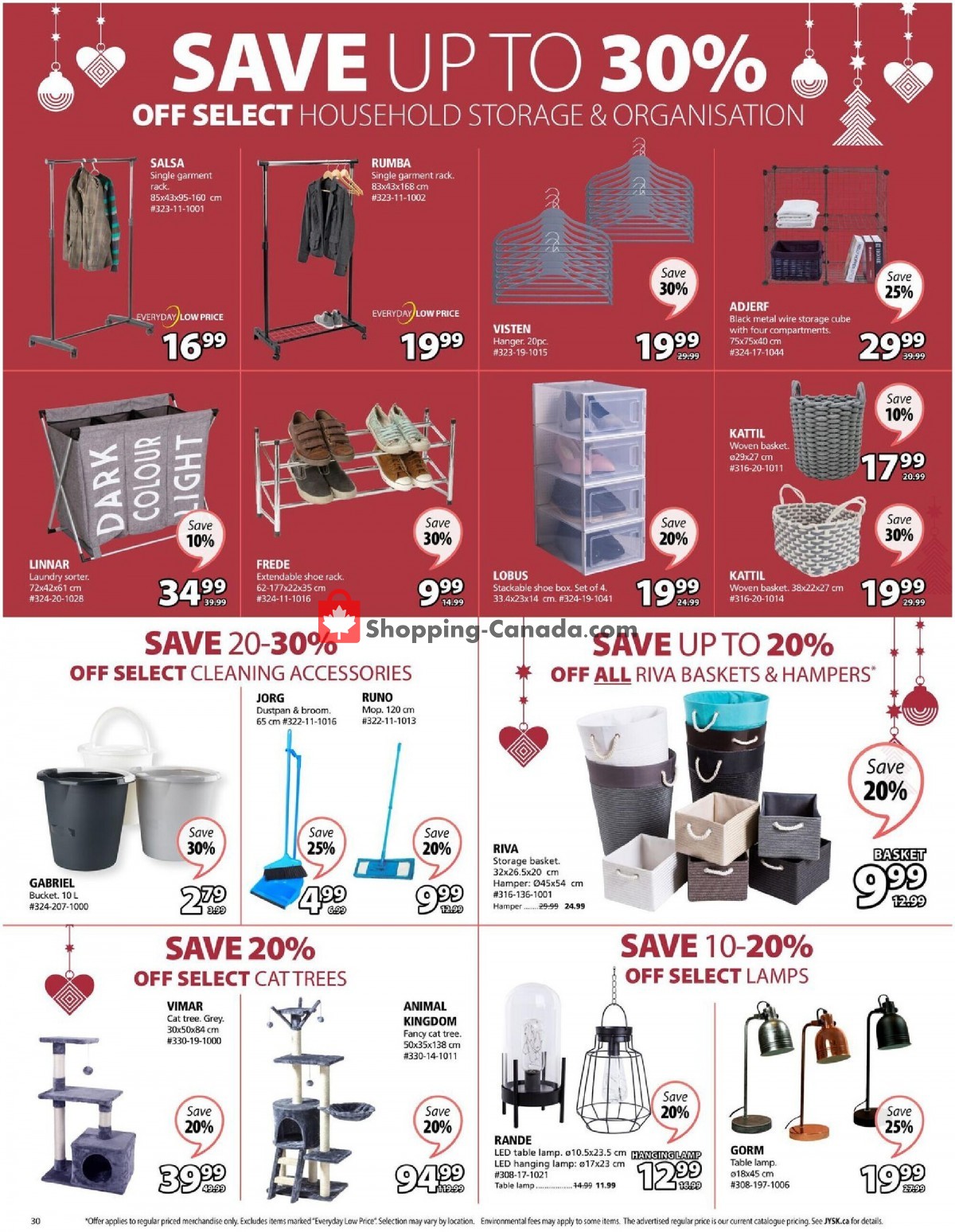 JYSK flyer from Thursday December 2, 2021 to Wednesday December 8, 2021 - page 30