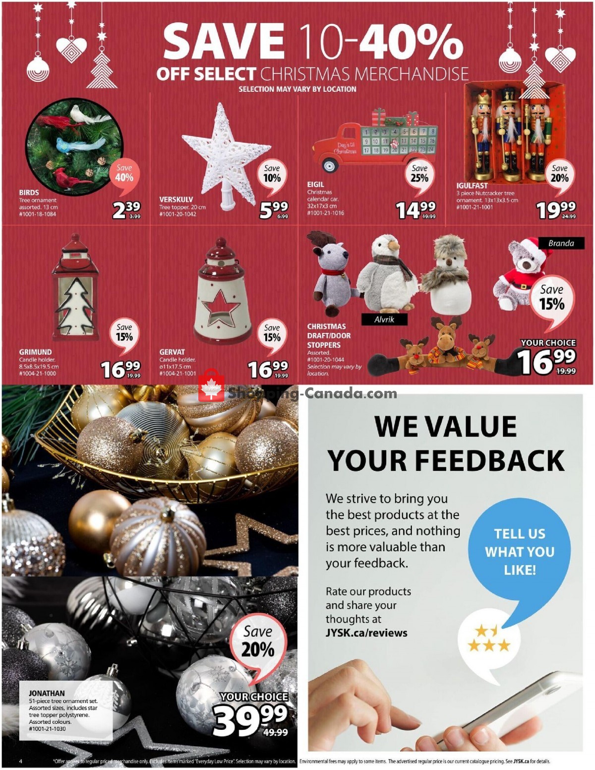 JYSK flyer from Thursday December 2, 2021 to Wednesday December 8, 2021 - page 4