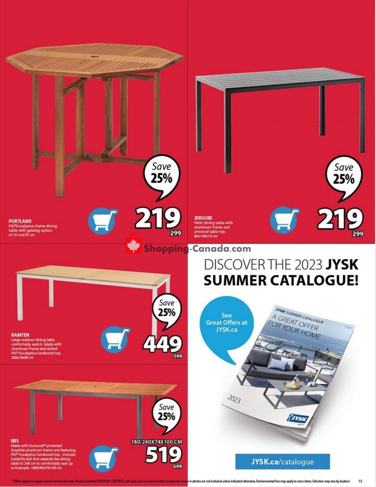 JYSK flyer from Thursday June 22, 2023 to Wednesday June 28, 2023 - page 15