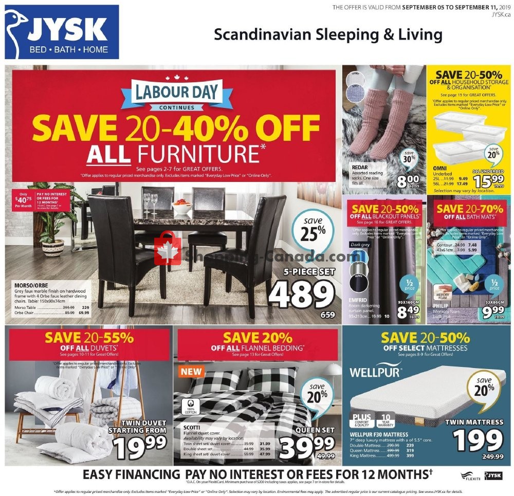 JYSK flyer from Thursday September 5, 2019 to Wednesday September 11, 2019 - page 2