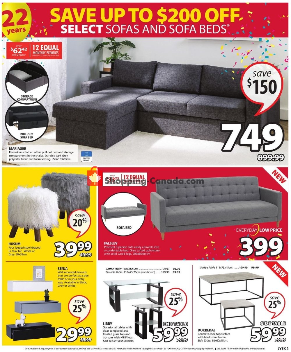 JYSK flyer from Thursday October 18, 2018 to Wednesday October 24, 2018 - page 3