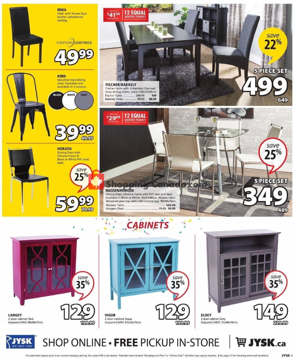 JYSK flyer from Thursday October 18, 2018 to Wednesday October 24, 2018 - page 4