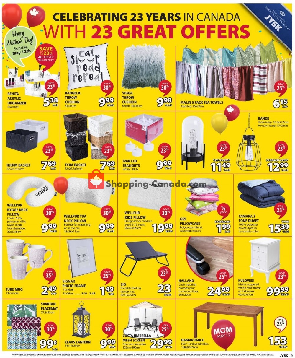 JYSK flyer from Thursday May 2, 2019 to Wednesday May 8, 2019 - page 20