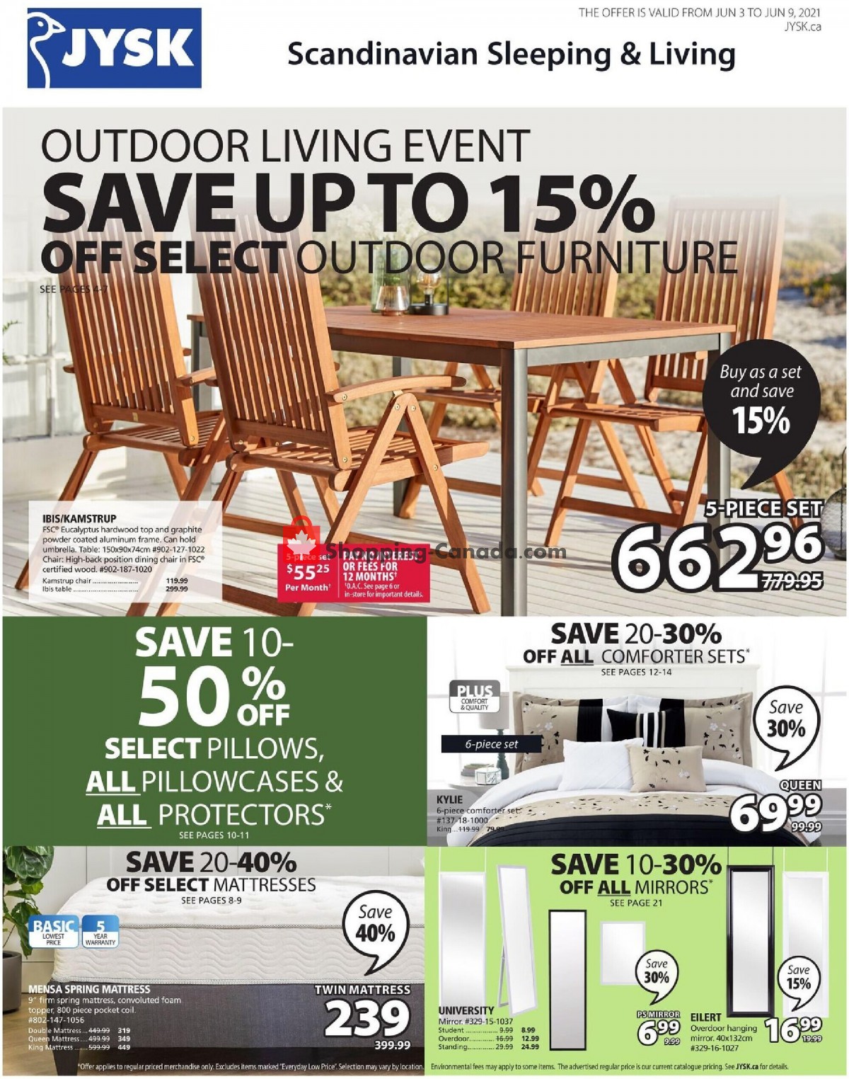JYSK flyer from Thursday June 3, 2021 to Wednesday June 9, 2021 - page 1