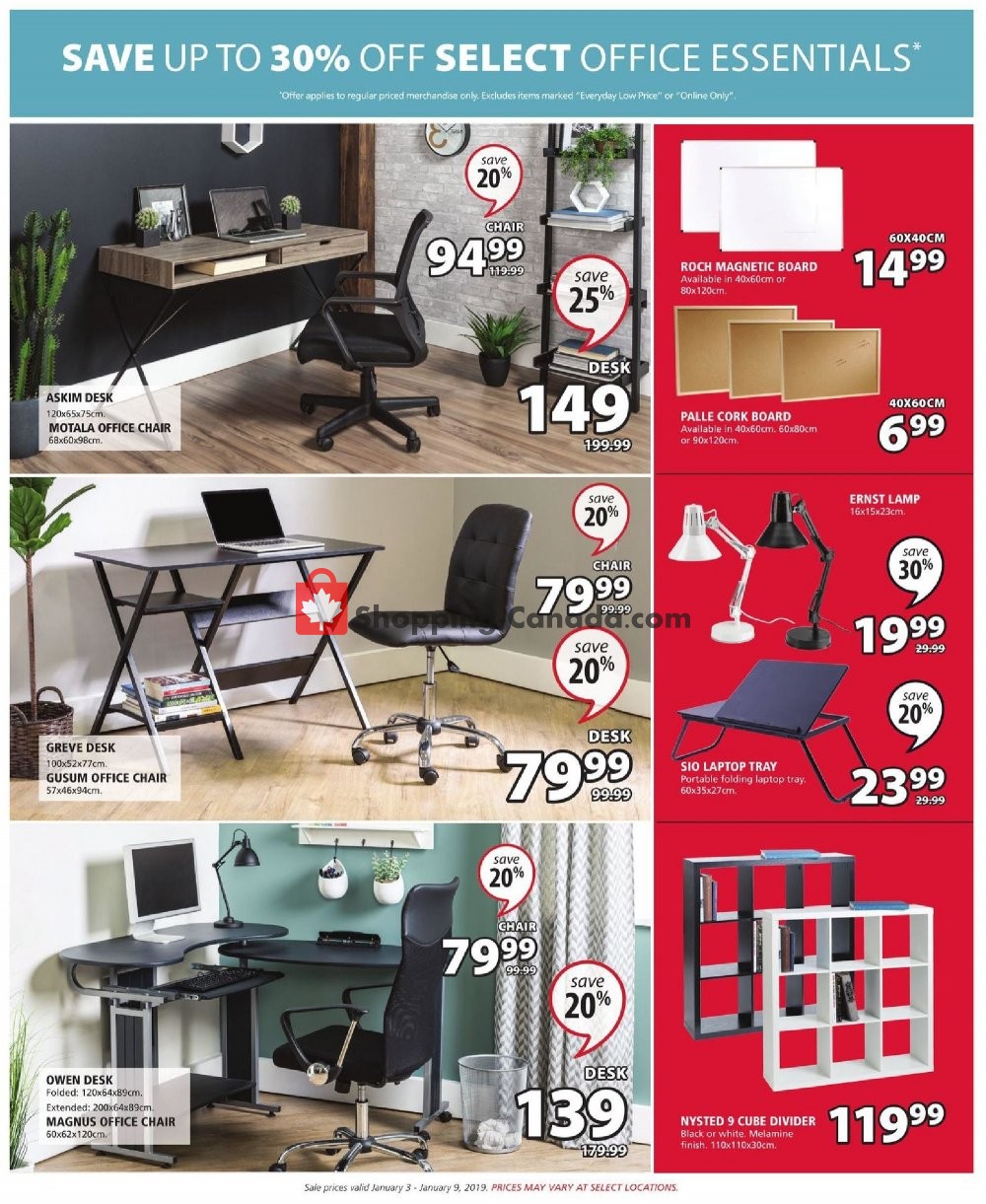 JYSK flyer from Thursday January 3, 2019 to Wednesday January 9, 2019 - page 11