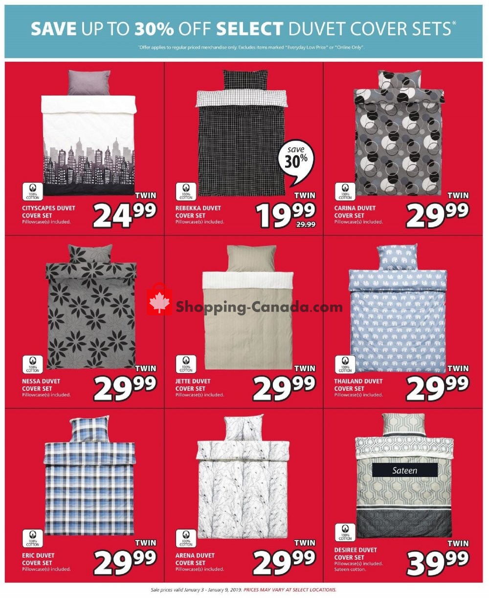 JYSK flyer from Thursday January 3, 2019 to Wednesday January 9, 2019 - page 12
