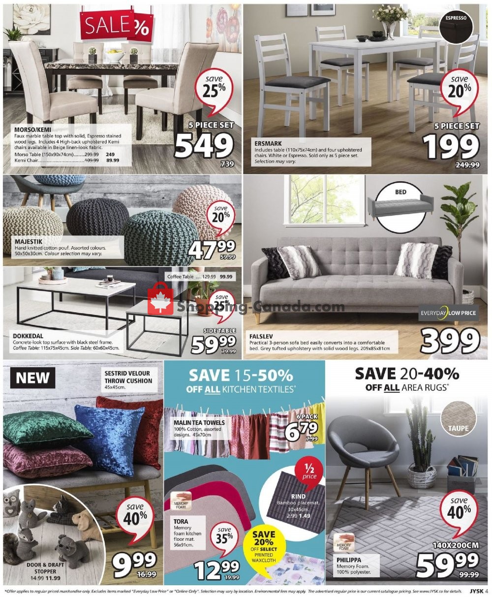 JYSK flyer from Thursday January 3, 2019 to Wednesday January 9, 2019 - page 5