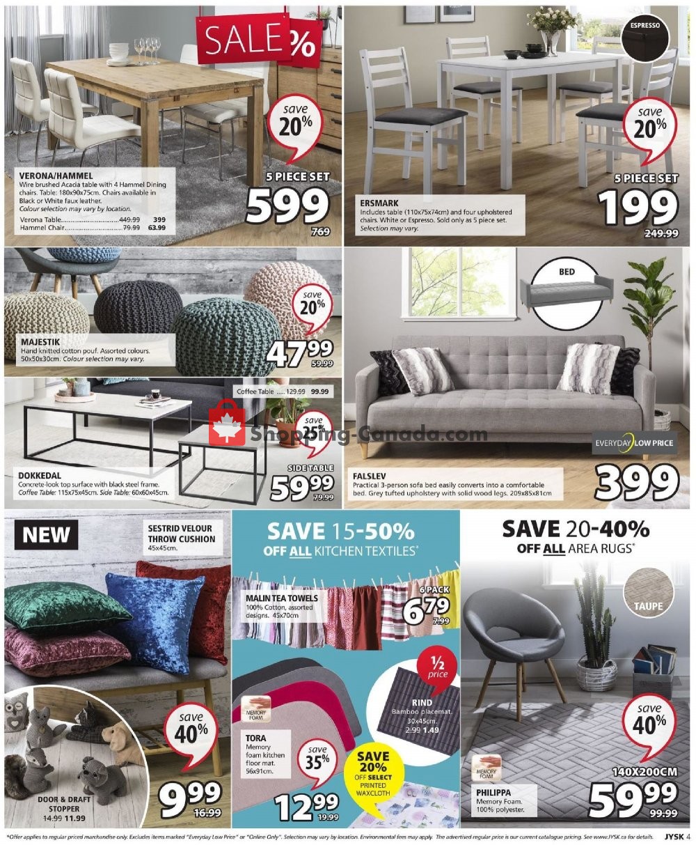 JYSK flyer from Thursday January 3, 2019 to Wednesday January 9, 2019 - page 5