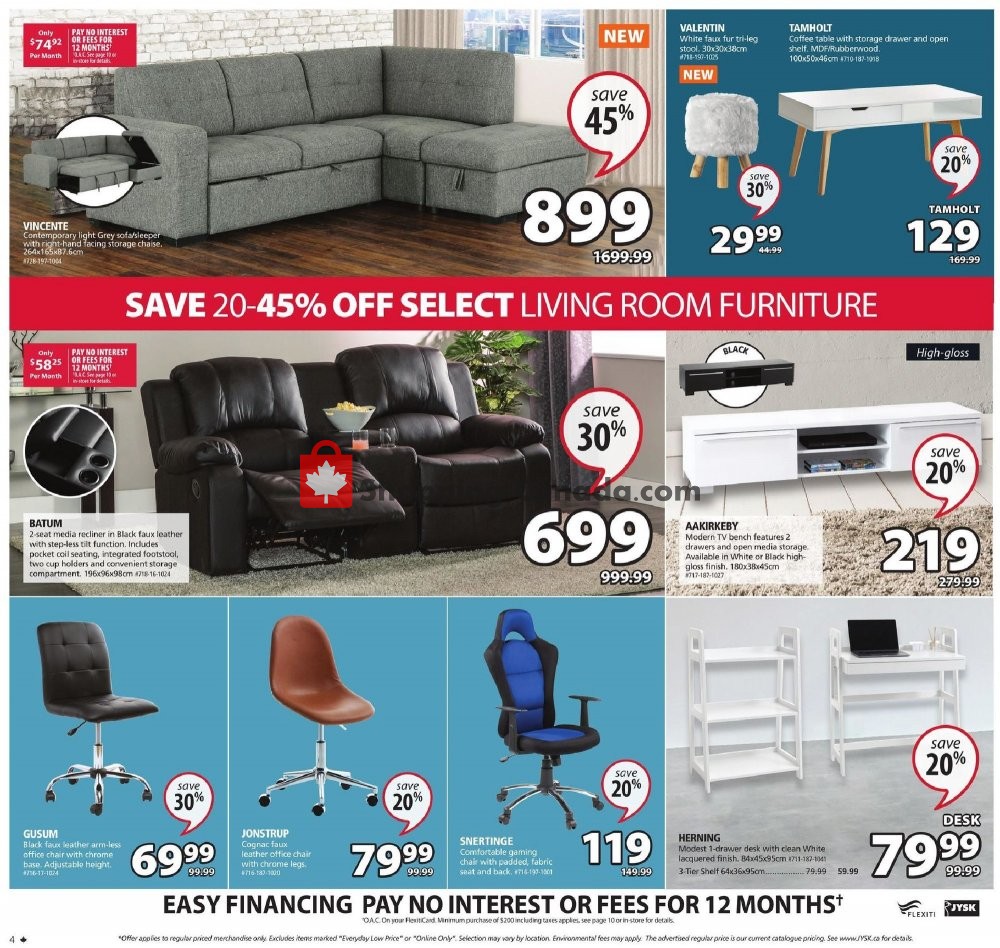 JYSK Canada, flyer (Scandinavian Sleeping and Living) February 20