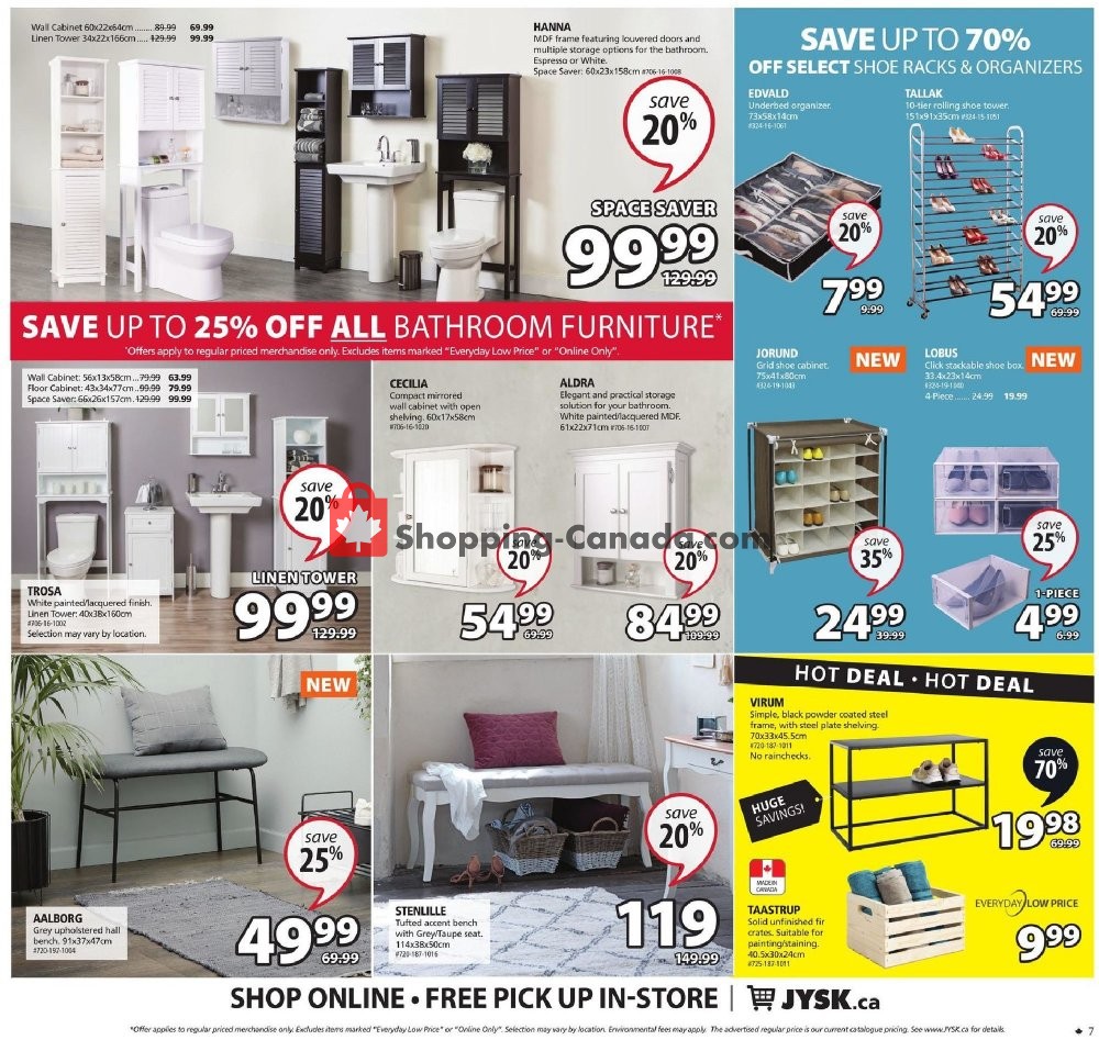 JYSK Canada, flyer (Scandinavian Sleeping and Living) February 20 February 26, 2020