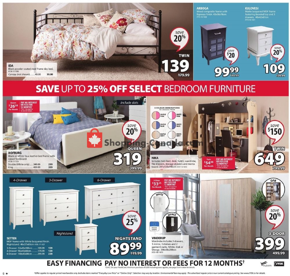 JYSK Canada, flyer (Scandinavian Sleeping and Living) February 27 March 4, 2020 Shopping