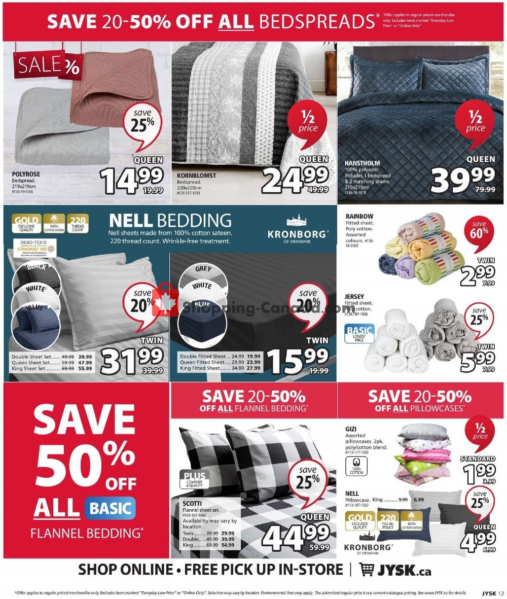 JYSK flyer from Thursday January 9, 2020 to Wednesday January 15, 2020 - page 12