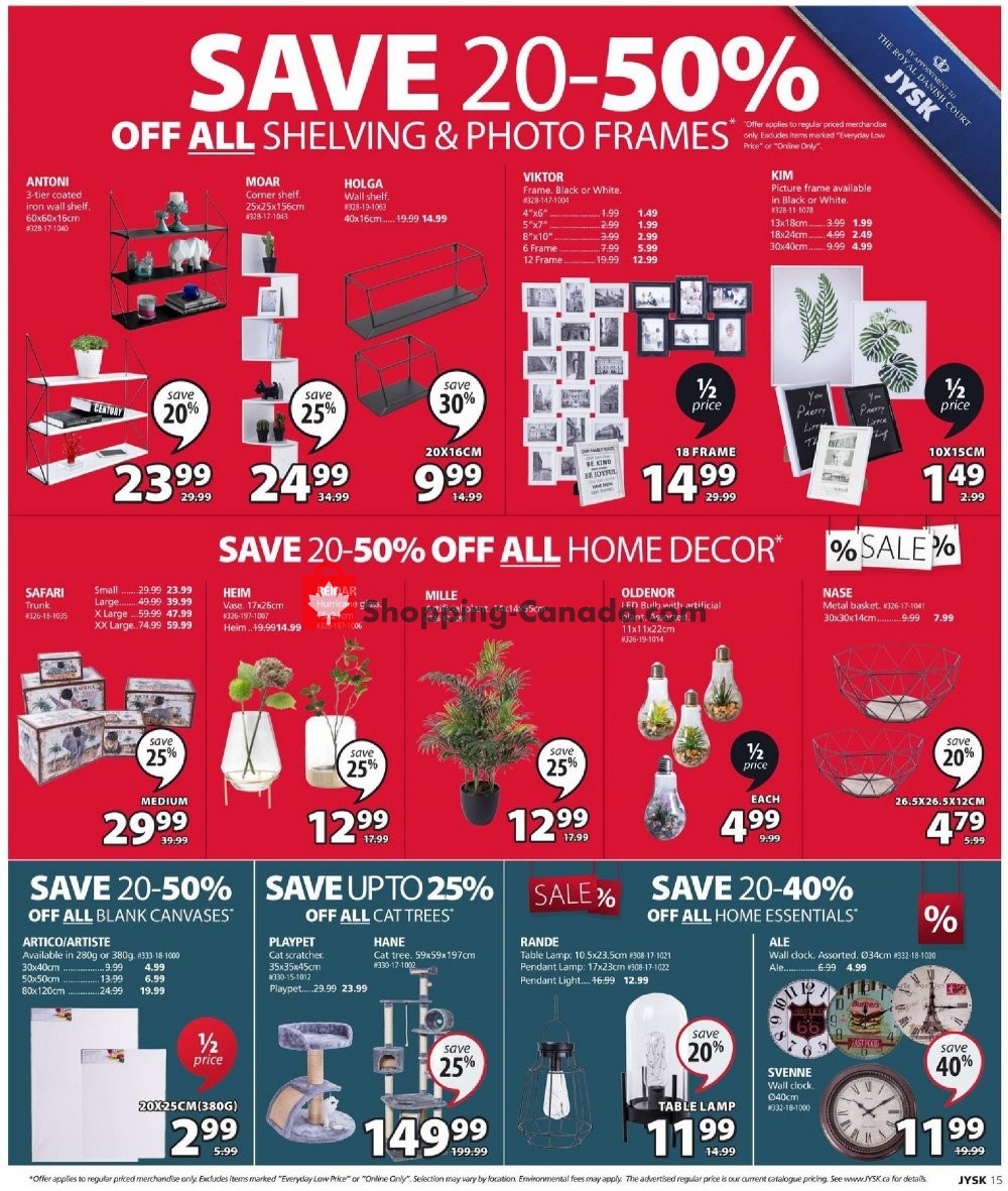 JYSK flyer from Thursday January 9, 2020 to Wednesday January 15, 2020 - page 15
