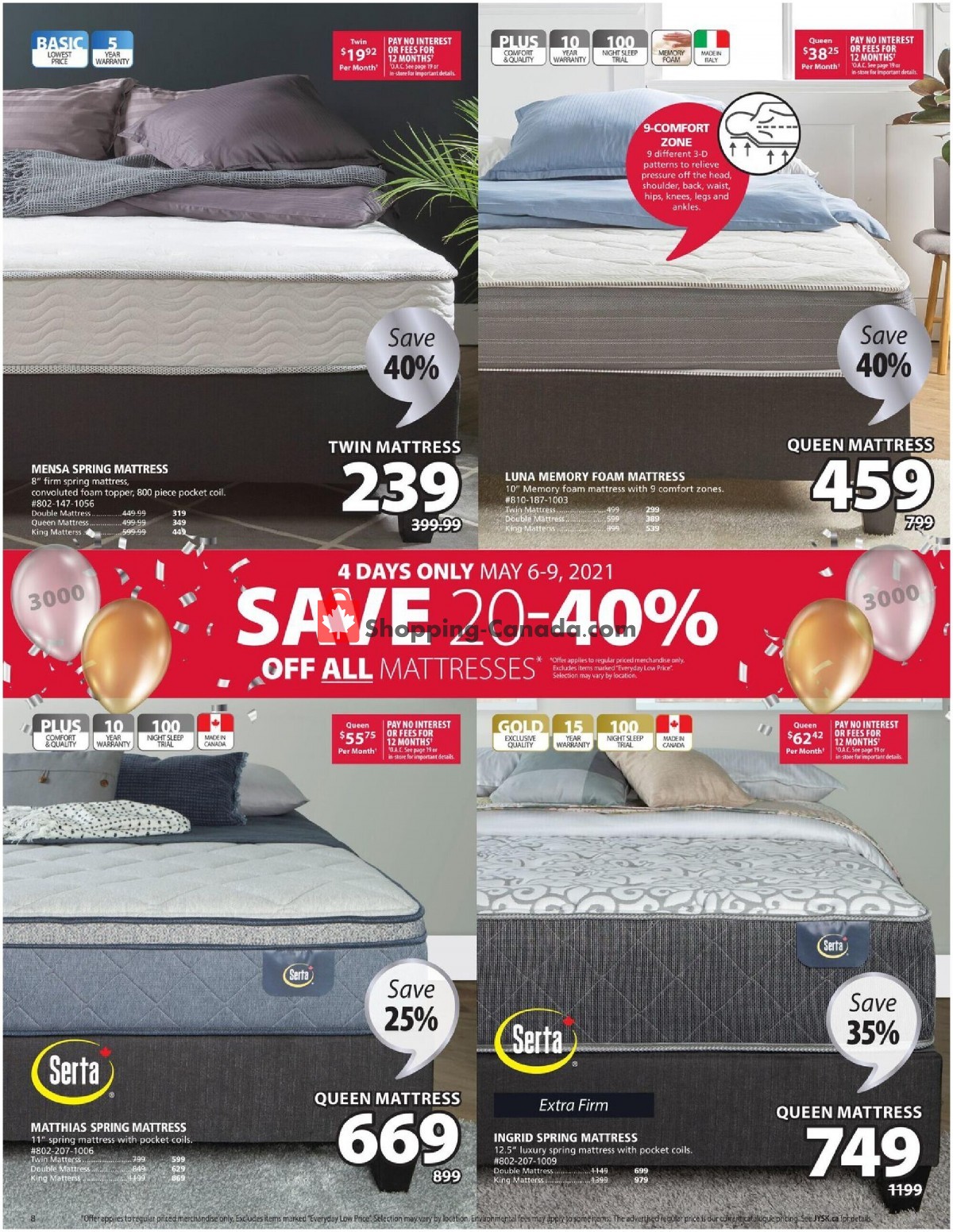 JYSK flyer from Thursday May 6, 2021 to Wednesday May 12, 2021 - page 8