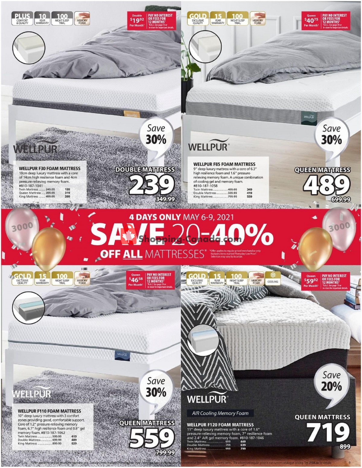JYSK flyer from Thursday May 6, 2021 to Wednesday May 12, 2021 - page 9