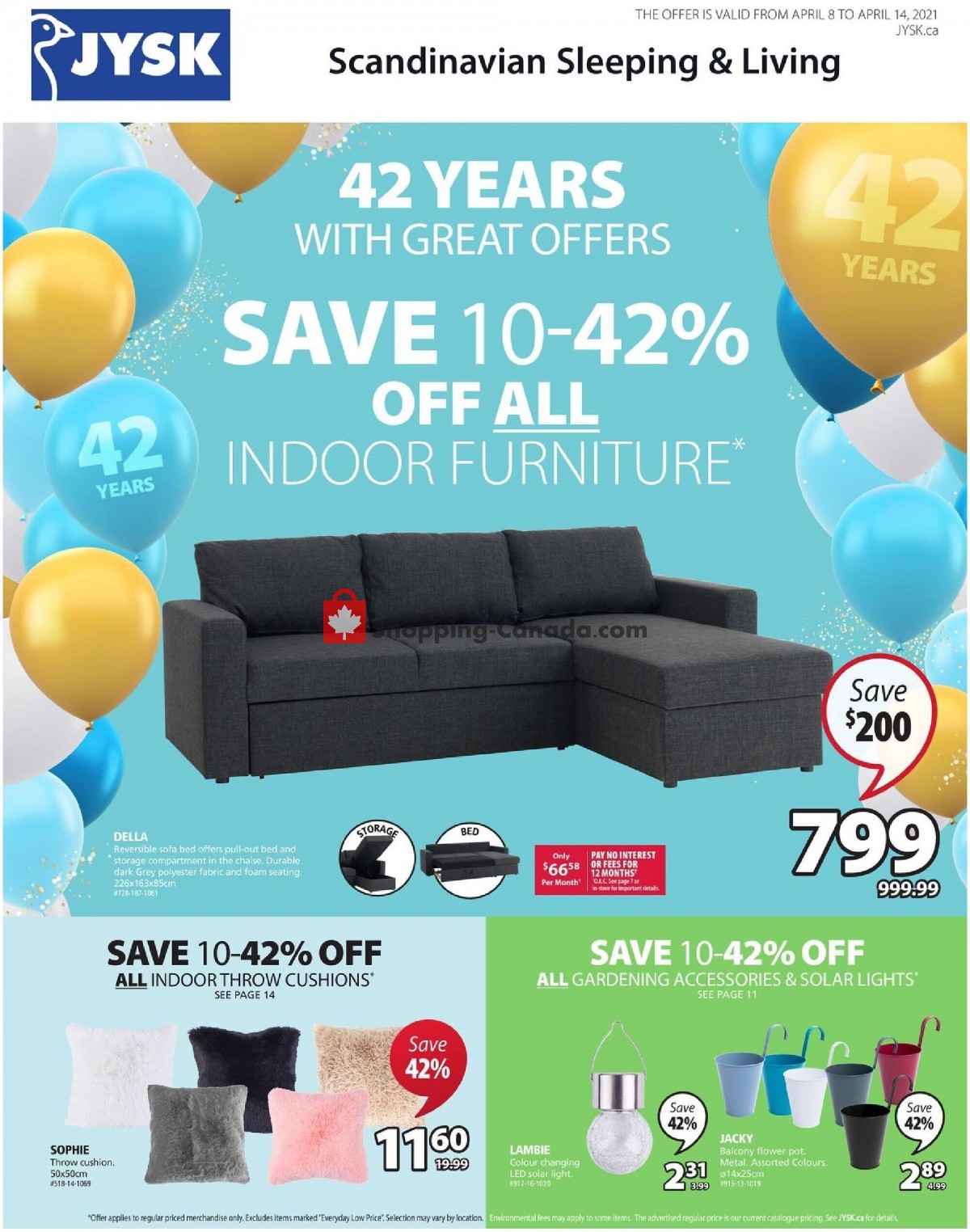 JYSK flyer from Thursday April 8, 2021 to Wednesday April 14, 2021 - page 1