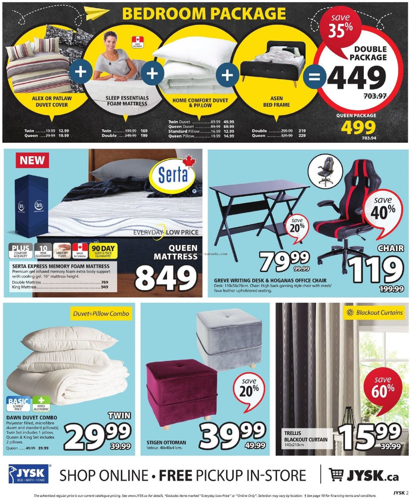 JYSK Canada, flyer (SK) August 23 August 29, 2018 Shopping Canada