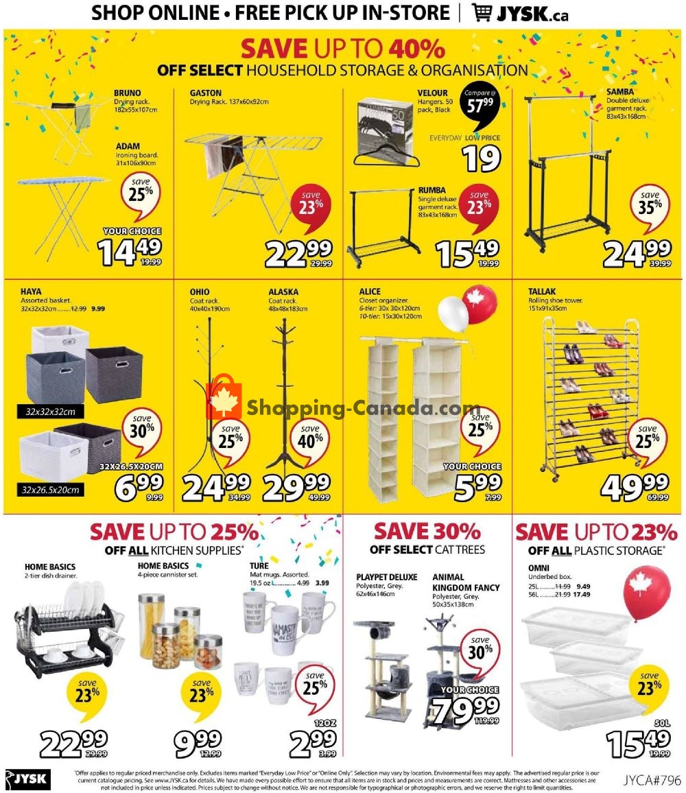 JYSK flyer from Thursday October 3, 2019 to Wednesday October 9, 2019 - page 29