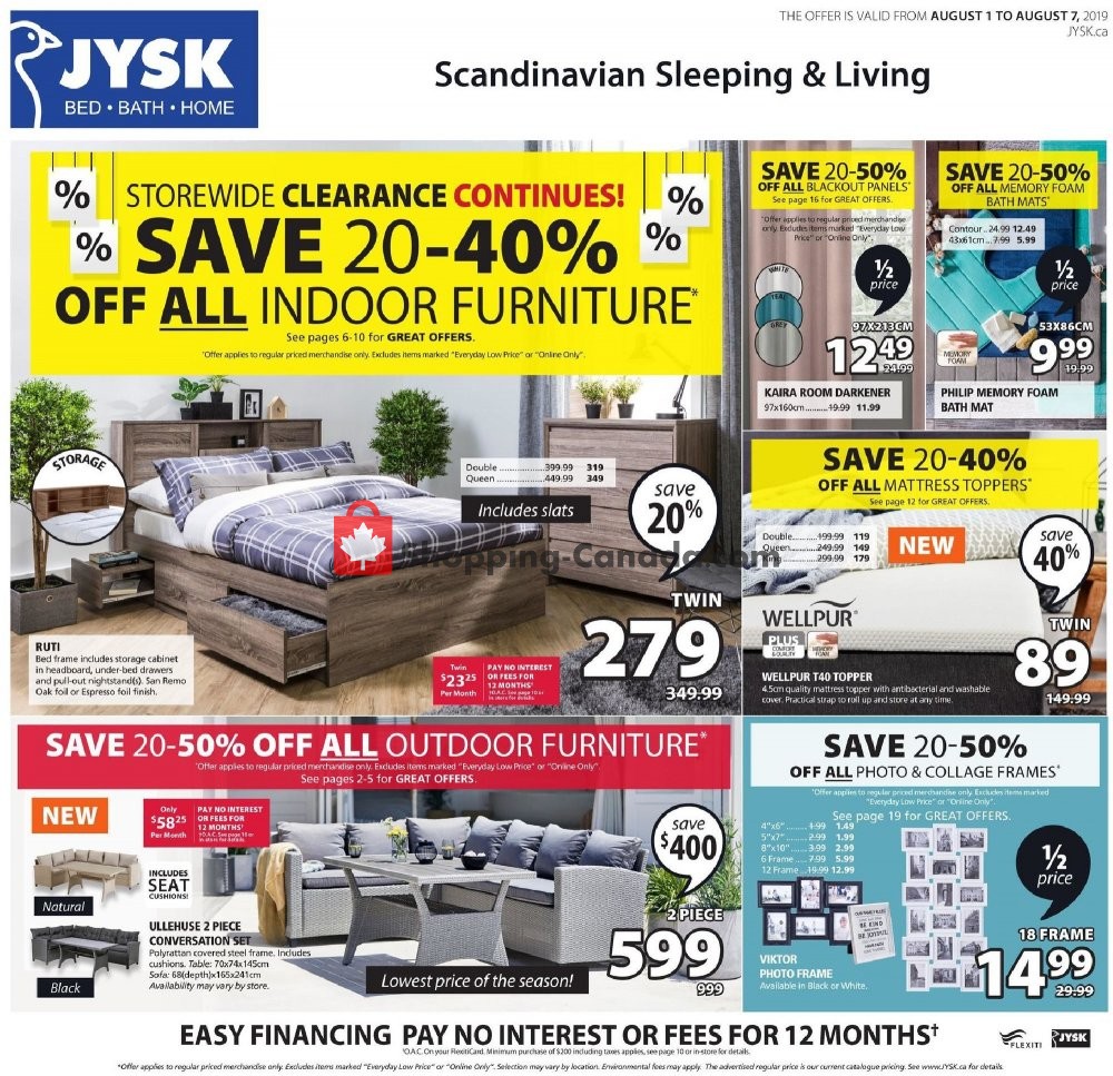 JYSK flyer from Thursday August 1, 2019 to Wednesday August 7, 2019 - page 2