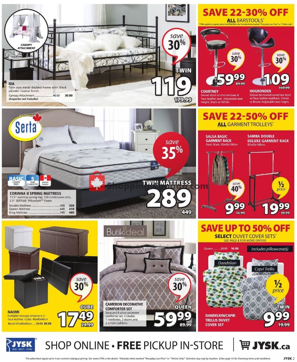 JYSK flyer from Thursday October 18, 2018 to Wednesday October 24, 2018 - page 2