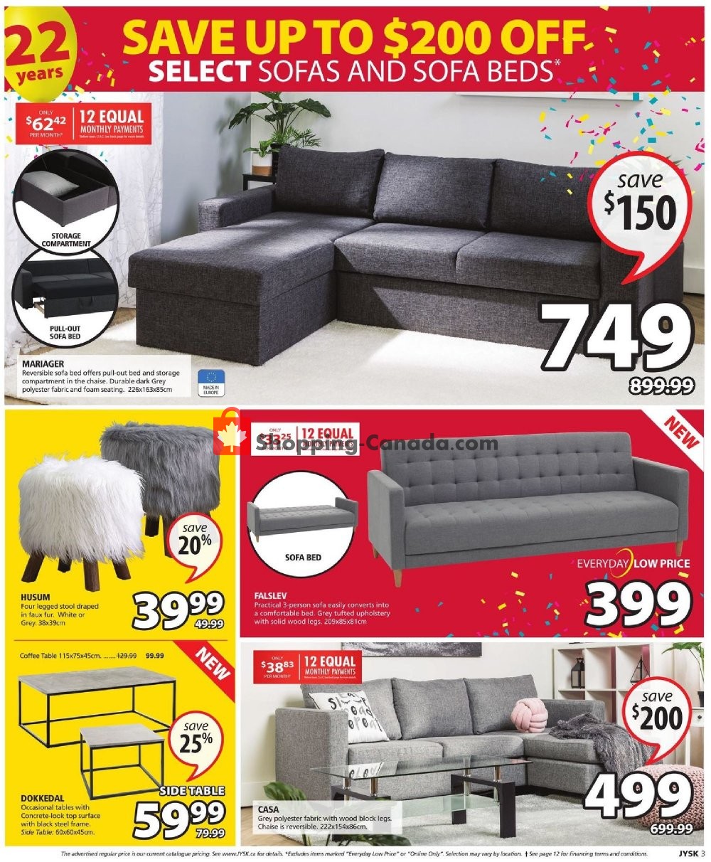 JYSK flyer from Thursday October 18, 2018 to Wednesday October 24, 2018 - page 3