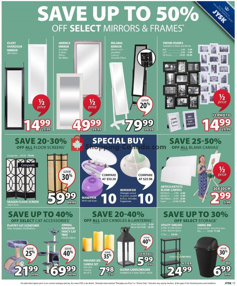 JYSK flyer from Thursday October 25, 2018 to Wednesday October 31, 2018 - page 16