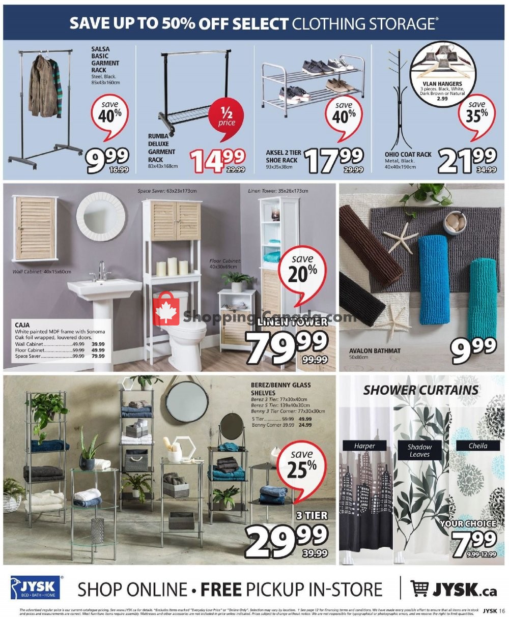 JYSK flyer from Thursday October 25, 2018 to Wednesday October 31, 2018 - page 17
