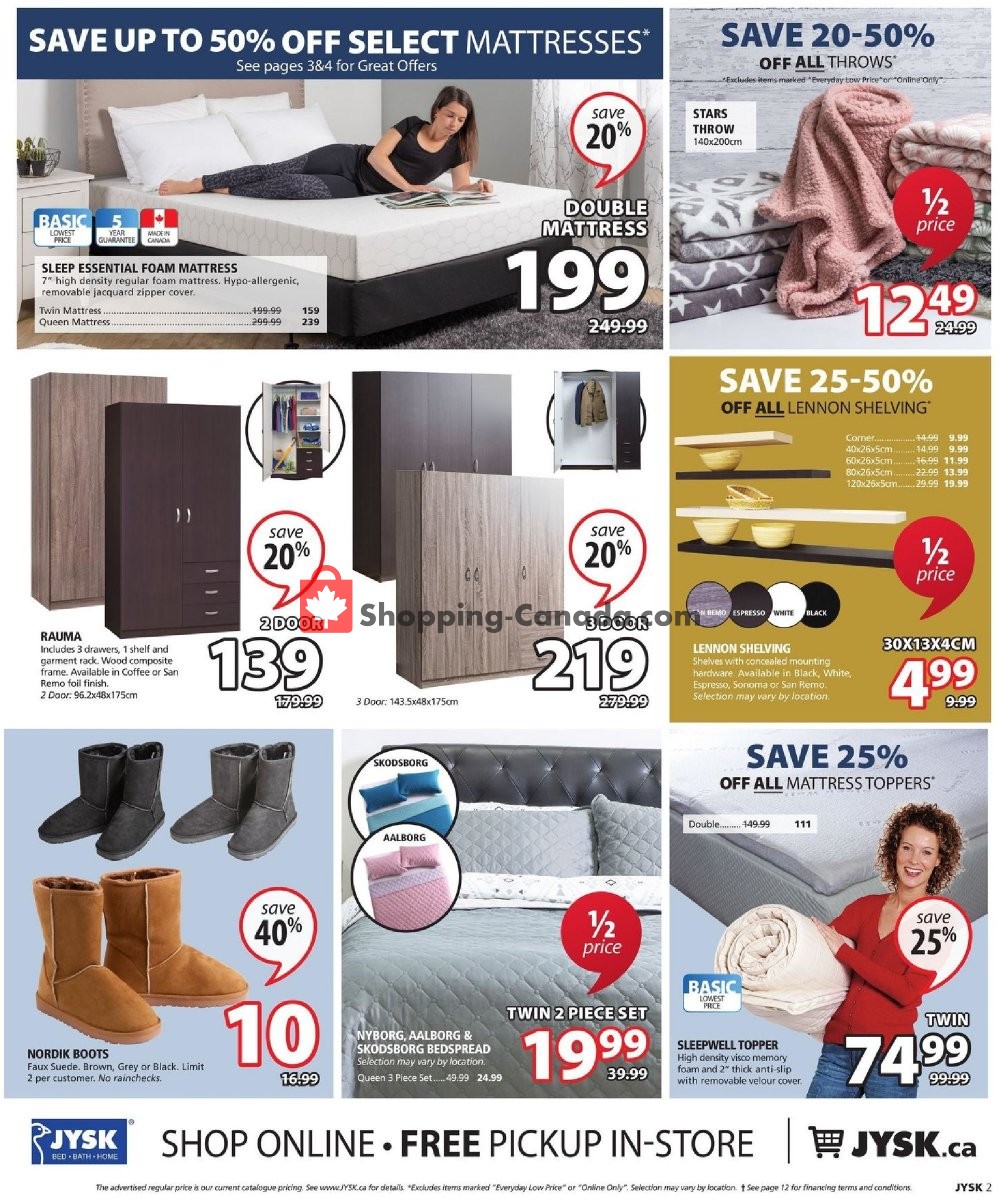 JYSK flyer from Thursday October 25, 2018 to Wednesday October 31, 2018 - page 2
