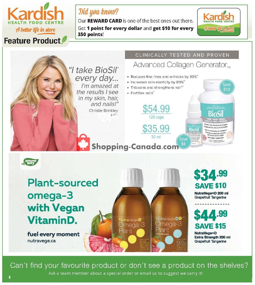 Kardish Health Food Centre flyer from Monday April 1, 2019 to Tuesday April 30, 2019 - page 4