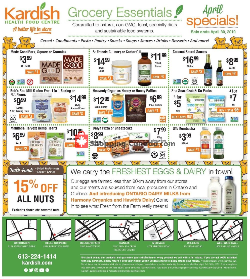 Kardish Health Food Centre flyer from Monday April 1, 2019 to Tuesday April 30, 2019 - page 8