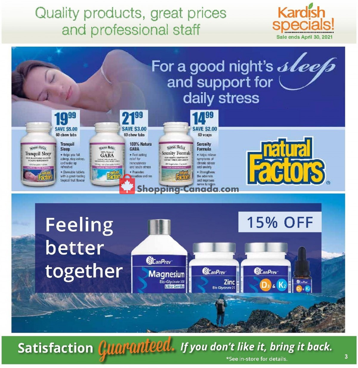 Kardish Health Food Centre flyer from Thursday April 1, 2021 to Friday April 30, 2021 - page 3