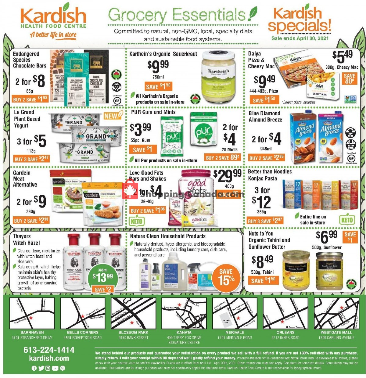 Kardish Health Food Centre flyer from Thursday April 1, 2021 to Friday April 30, 2021 - page 4
