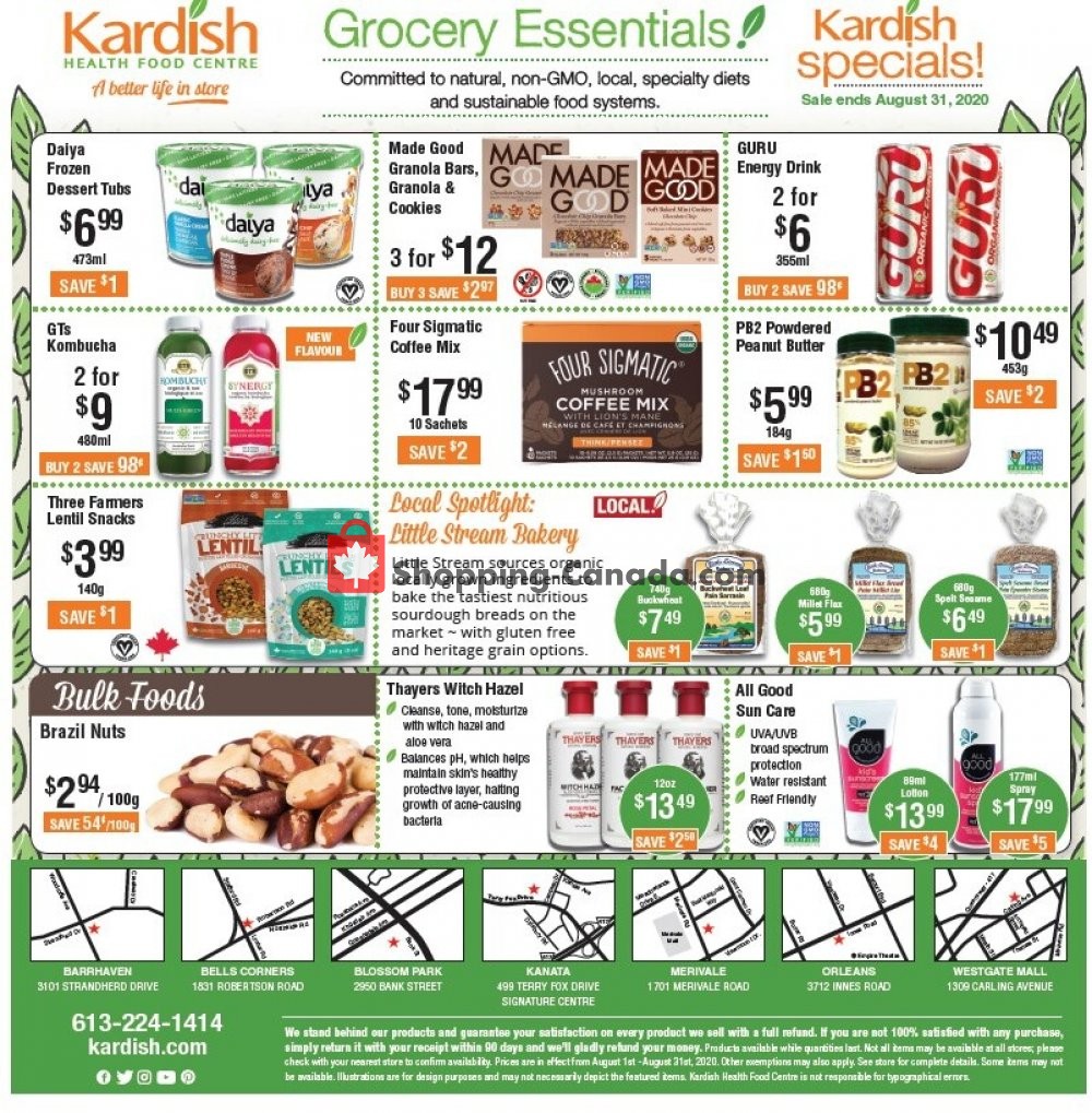 Kardish Health Food Centre flyer from Saturday August 1, 2020 to Monday August 31, 2020 - page 4