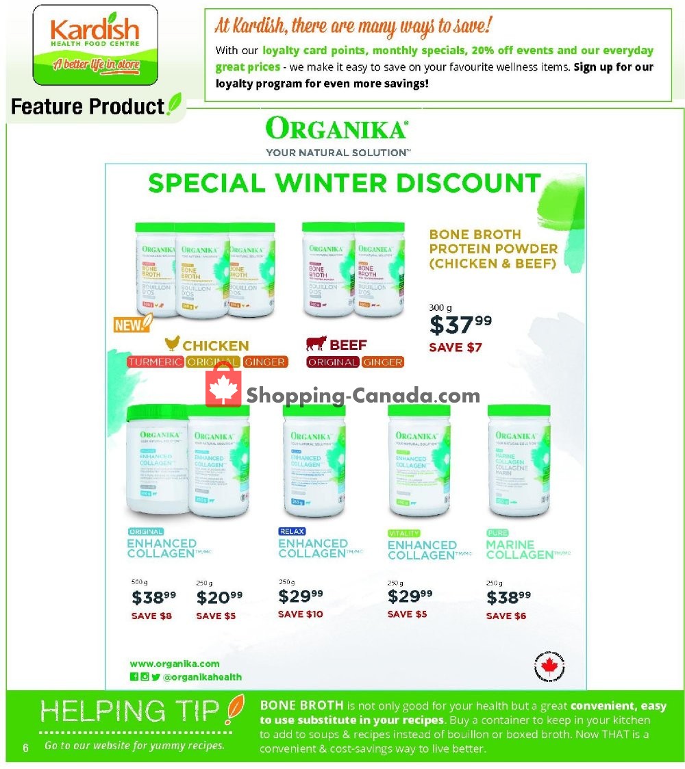 Kardish Health Food Centre flyer from Tuesday January 1, 2019 to Thursday January 31, 2019 - page 6