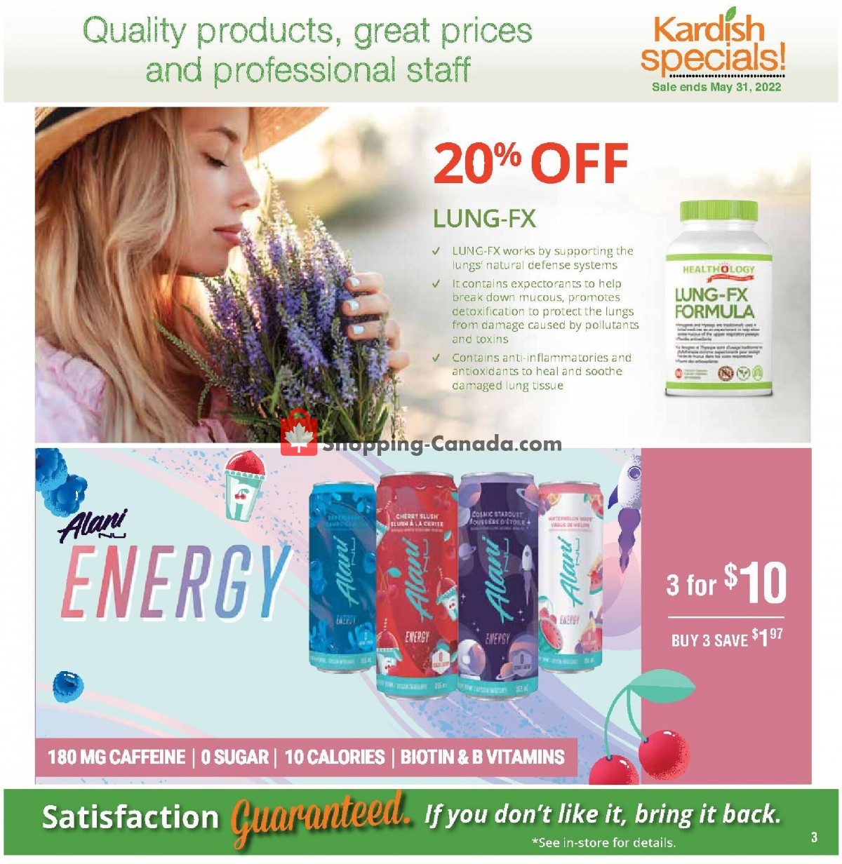 Kardish Health Food Centre flyer from Sunday May 1, 2022 to Tuesday May 31, 2022 - page 3