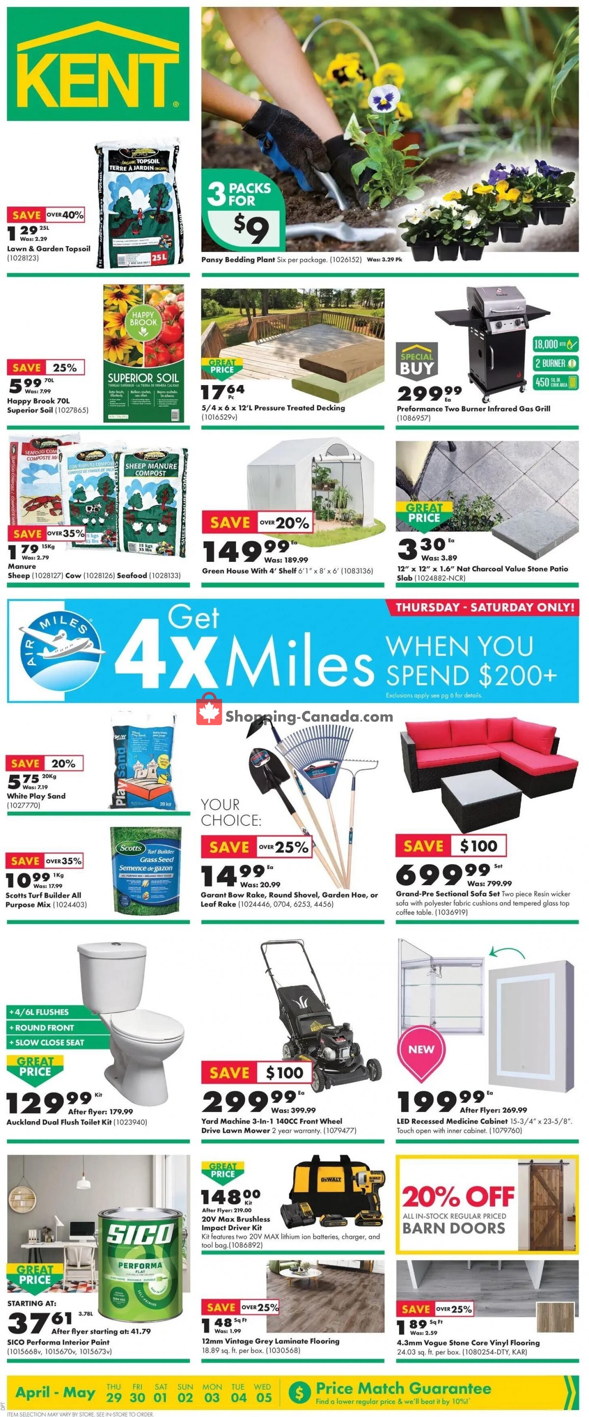 Kent Building Supplies flyer from Thursday April 29, 2021 to Wednesday May 5, 2021 - page 1