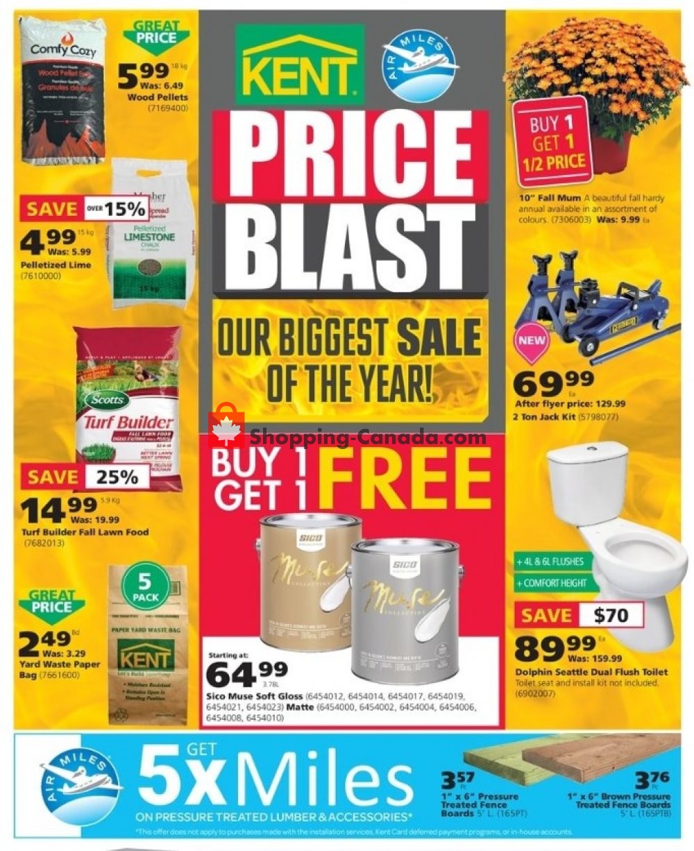 Kent Building Supplies flyer from Thursday September 12, 2019 to Wednesday September 18, 2019 - page 1