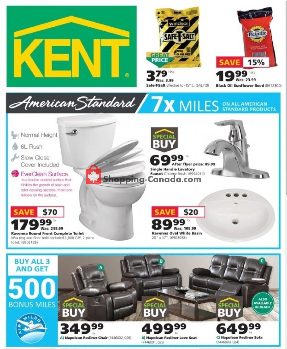 Kent Building Supplies Canada, flyer - (Price Match Guarantee