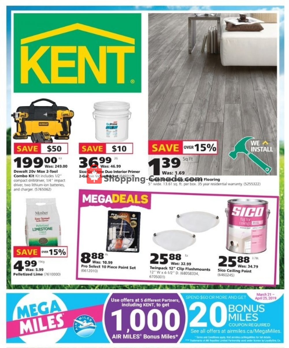 Kent Building Supplies Canada, flyer - (Price Match Guarantee): March