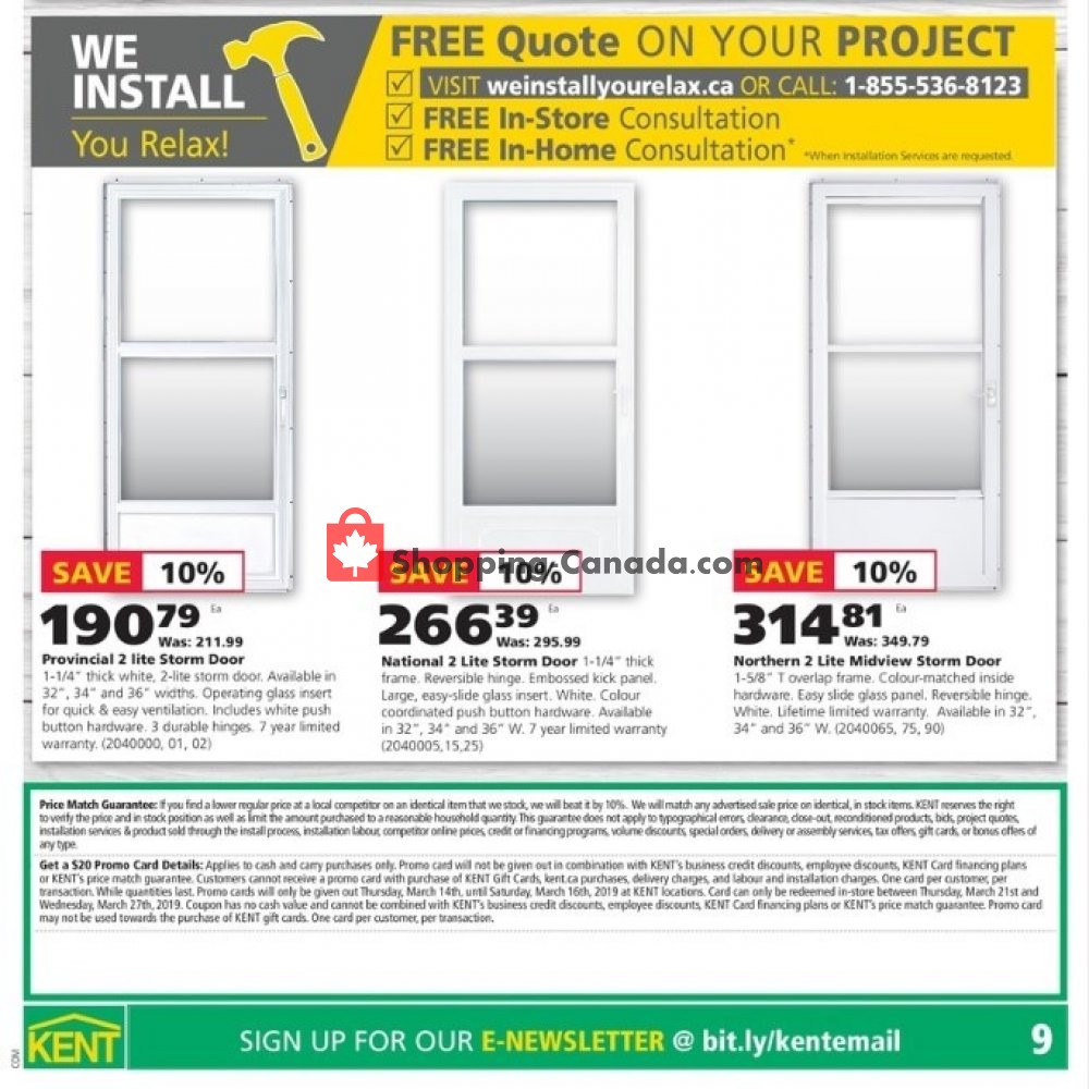 Kent Building Supplies flyer from Thursday March 14, 2019 to Wednesday March 20, 2019 - page 20