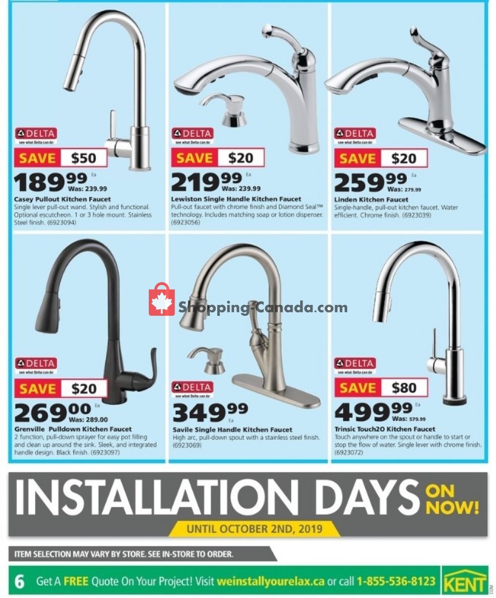 Kent Building Supplies Canada, flyer - (Truckload Espresso Kitchen