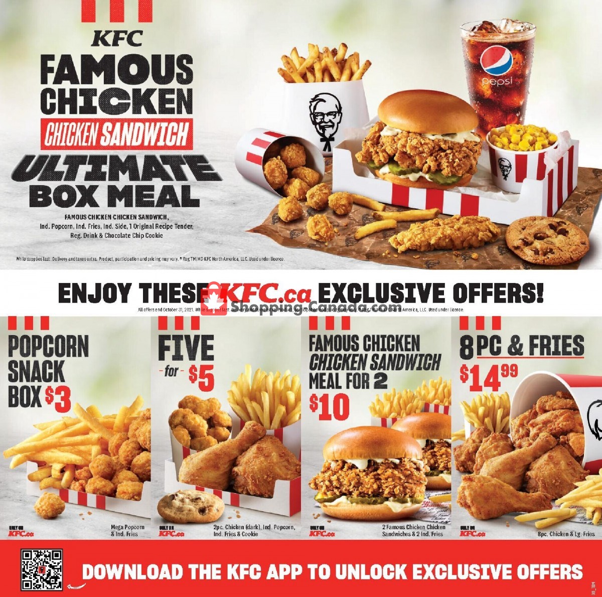 KFC flyer from Thursday September 9, 2021 to Sunday October 31, 2021 - page 1
