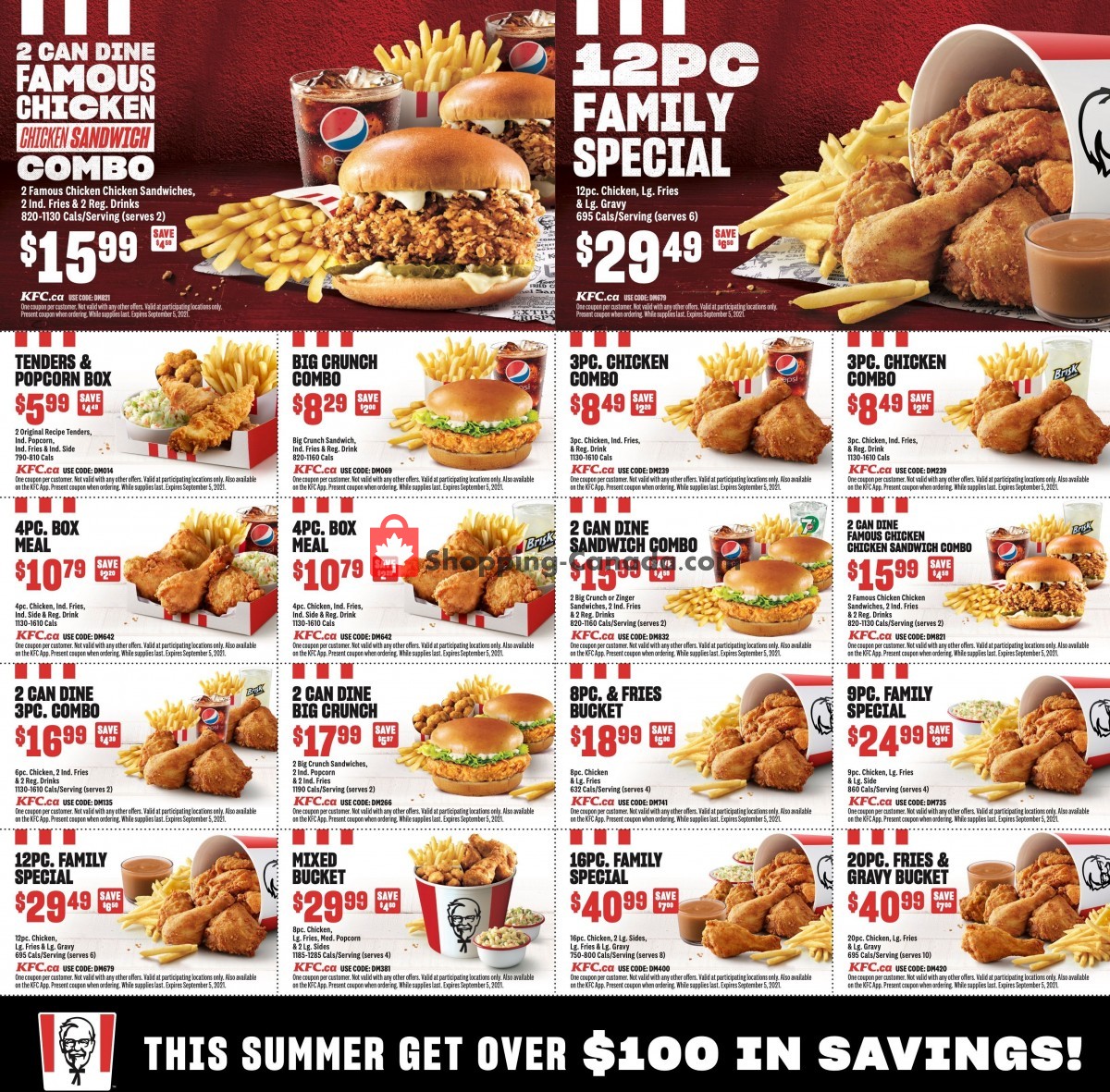 kfc canada flyer coupon offer timmins north bay on july 5 september 5 2021 shopping canada