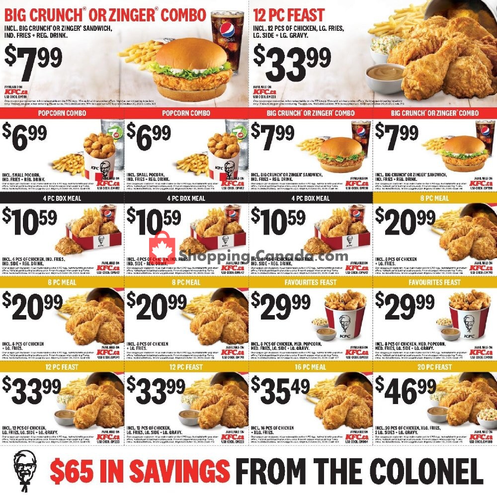 KFC flyer from Monday October 12, 2020 to Tuesday October 20, 2020 - page 2